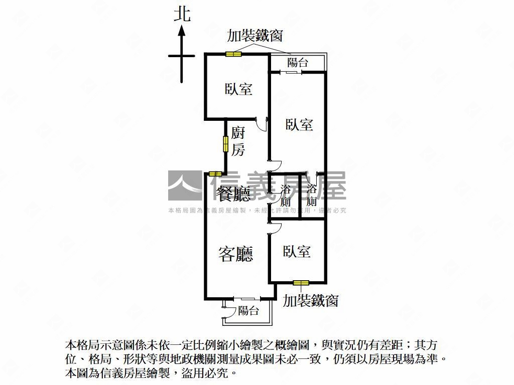 雙陽台大空間明亮美寓房屋室內格局與周邊環境