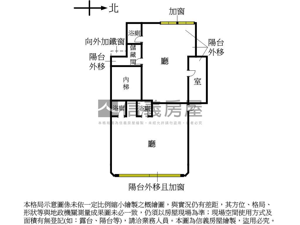 專約捷運旁雙併二樓店辦房屋室內格局與周邊環境