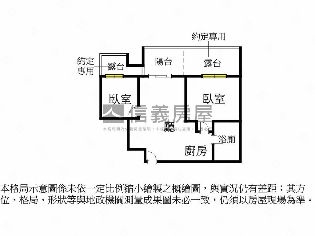 專任大廣豊仁高樓２房露臺房屋室內格局與周邊環境
