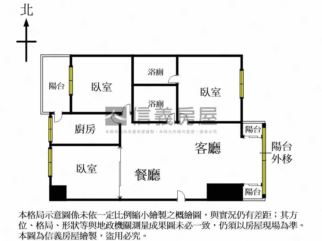 朋莊高樓層３房適新青安房屋室內格局與周邊環境