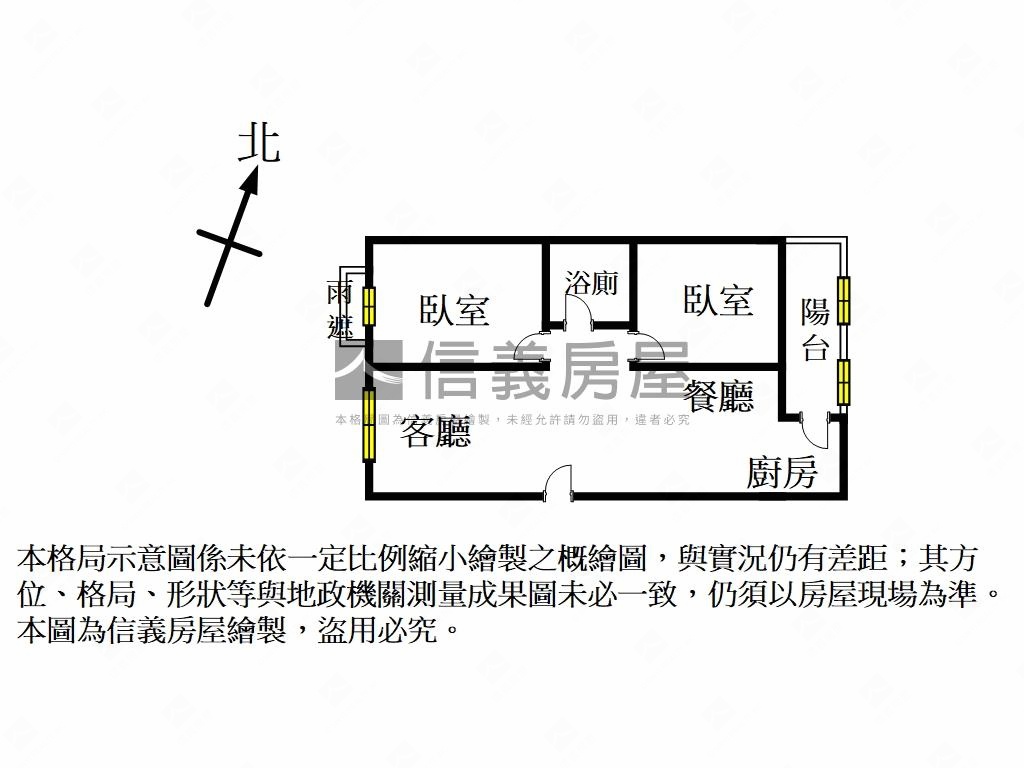 北美館ＭＲＴ溫馨兩房車位房屋室內格局與周邊環境