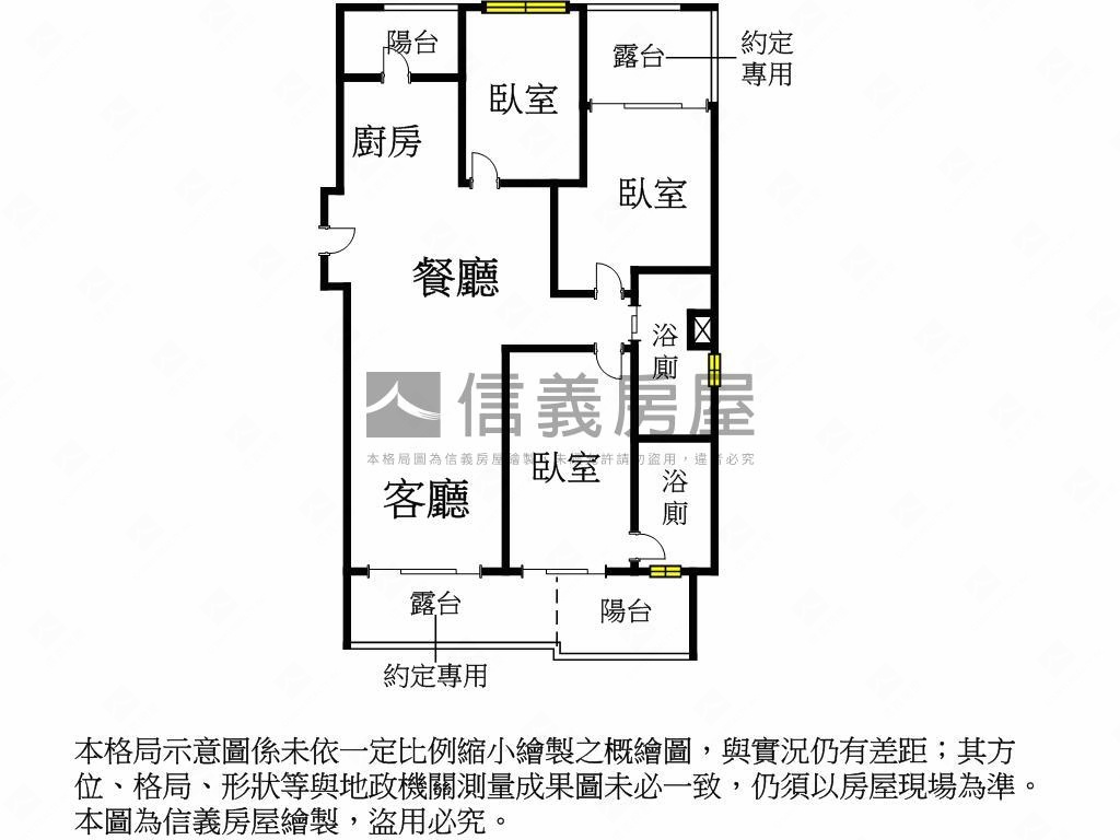 典藏☆揚昇松韻三房露臺戶房屋室內格局與周邊環境