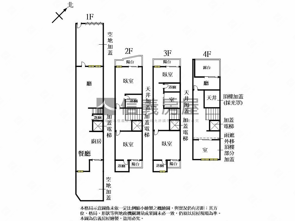 加蓋電梯大地坪前後院別墅房屋室內格局與周邊環境