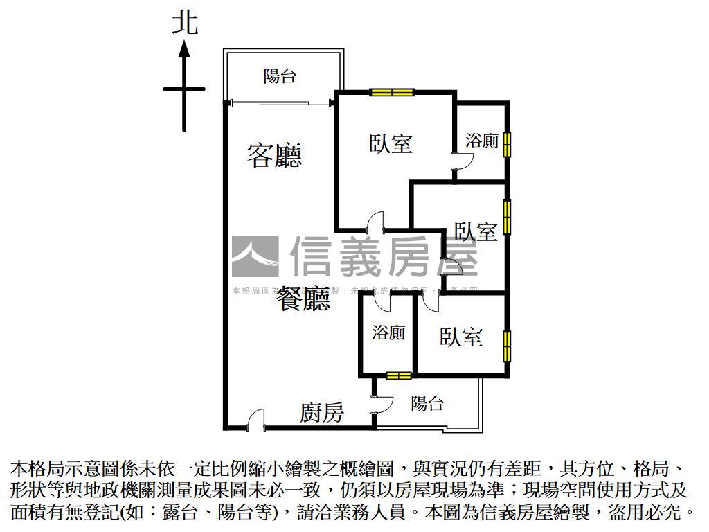 強！松風館大三房柱邊平車房屋室內格局與周邊環境