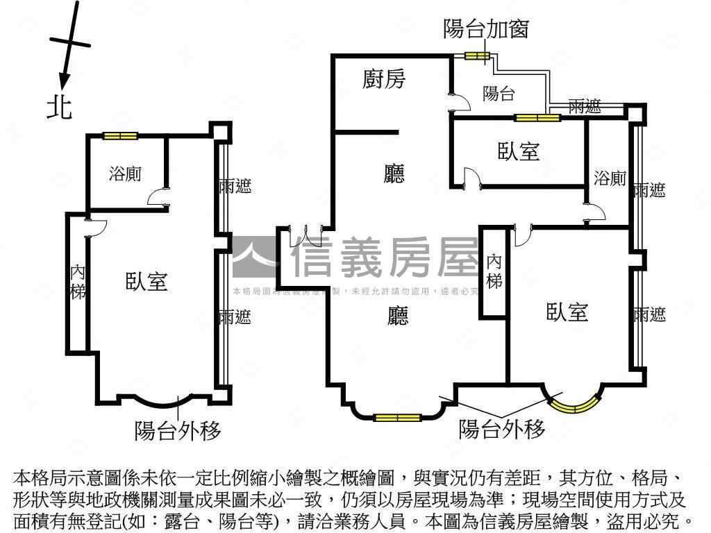 近美麗華挑高大空間美屋房屋室內格局與周邊環境