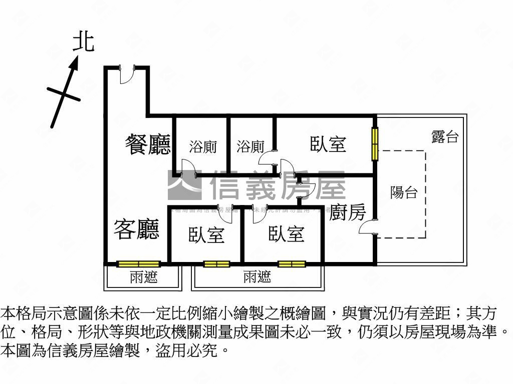 江翠ＯＮＥ３房露臺戶房屋室內格局與周邊環境