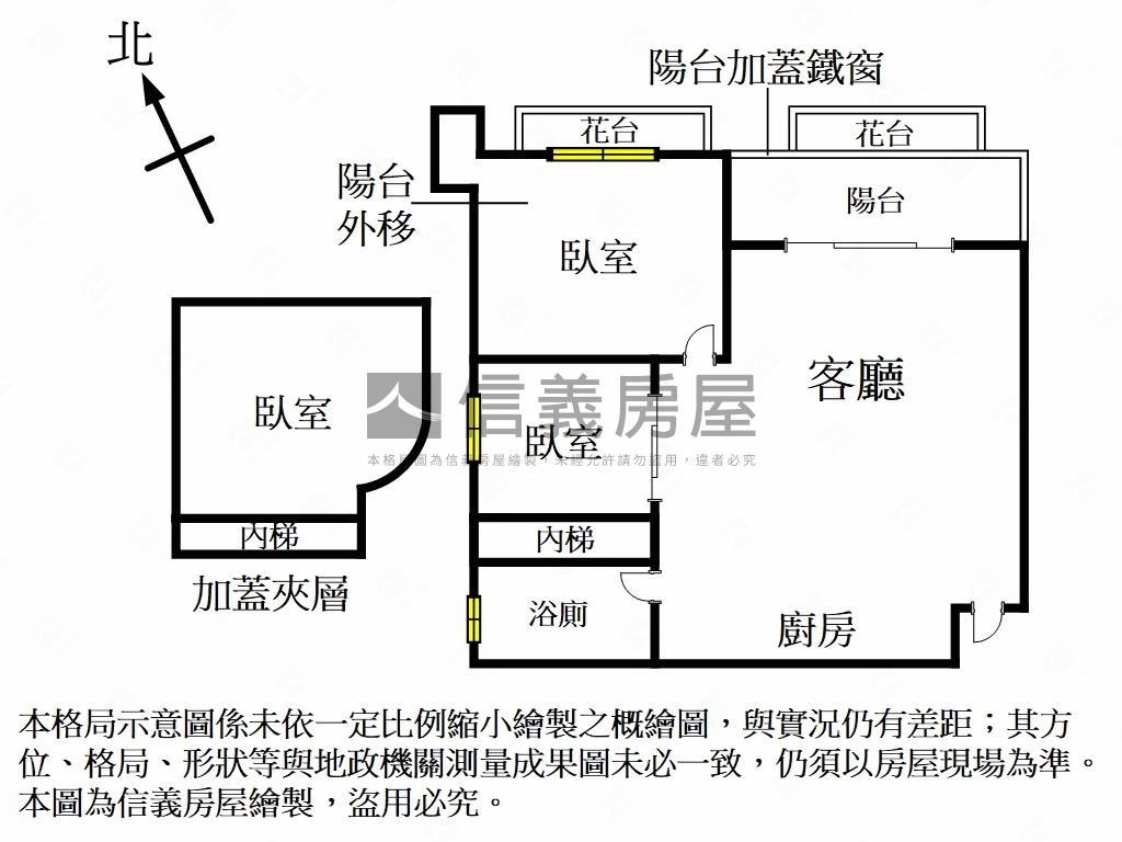 信義東門明亮二房附車位房屋室內格局與周邊環境