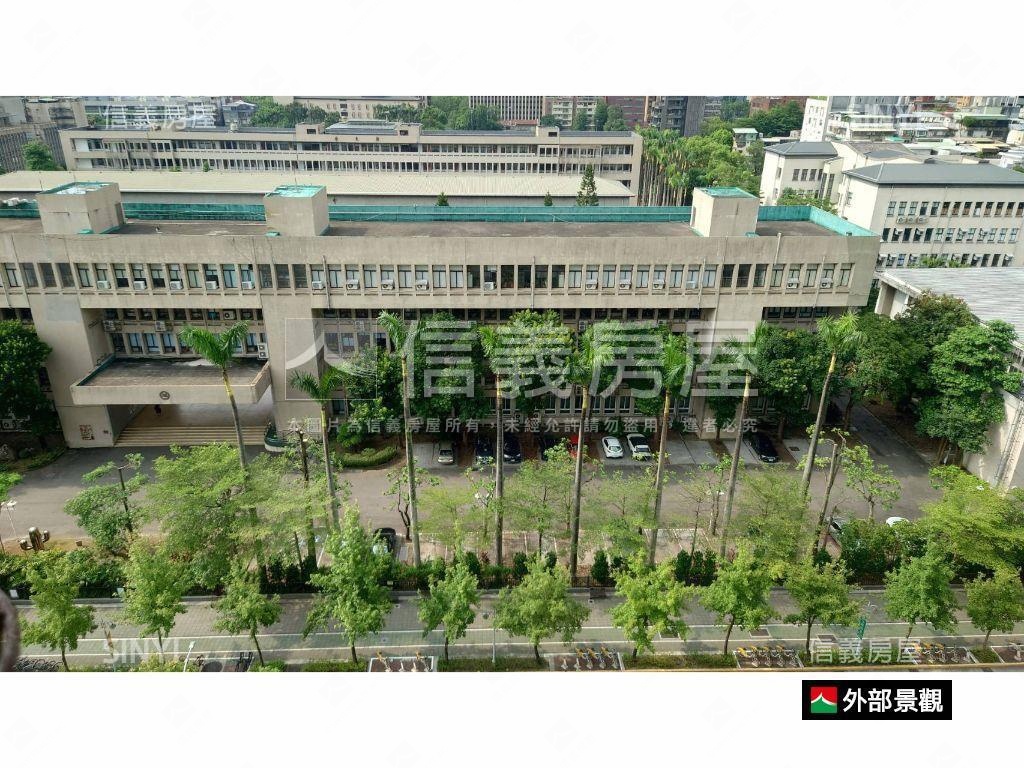 面附中校園前棟高樓景觀房屋室內格局與周邊環境