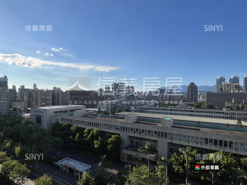 面附中校園前棟高樓景觀房屋室內格局與周邊環境