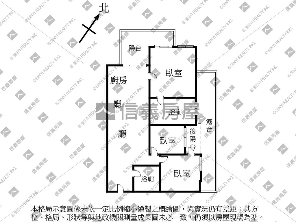 中都首排三房Ｂ１平面車位房屋室內格局與周邊環境