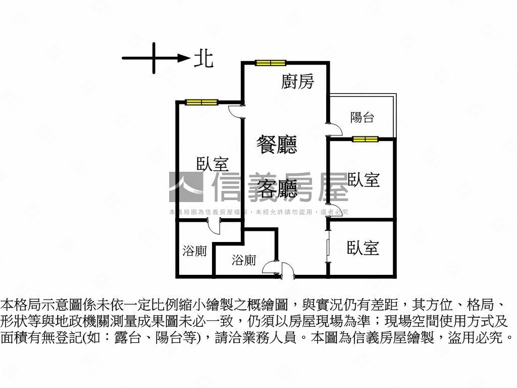 米蘭花園★高樓三房平車房屋室內格局與周邊環境