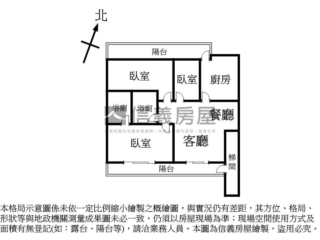 近愛河萬家福美三房房屋室內格局與周邊環境