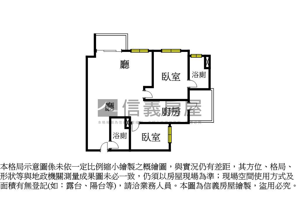 鑫空樹一高醫高樓邊間平車房屋室內格局與周邊環境