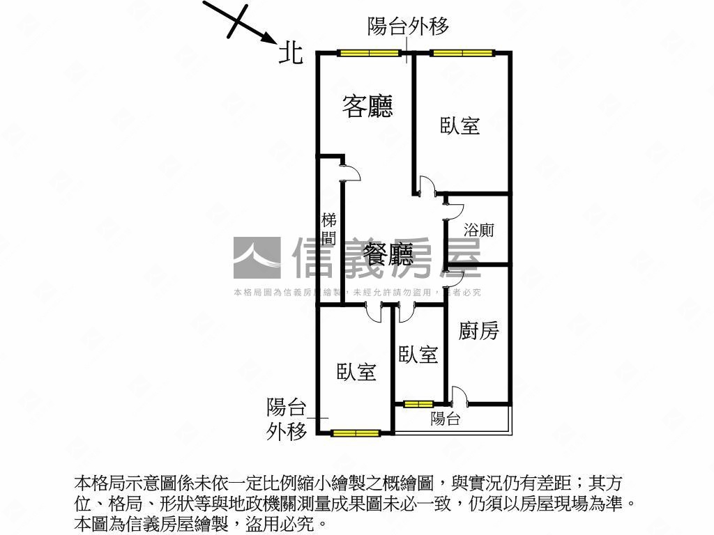⭐中興路視野佳三房房屋室內格局與周邊環境