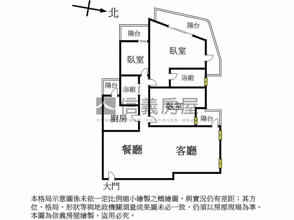 【景觀】無雙美景電梯三房房屋室內格局與周邊環境