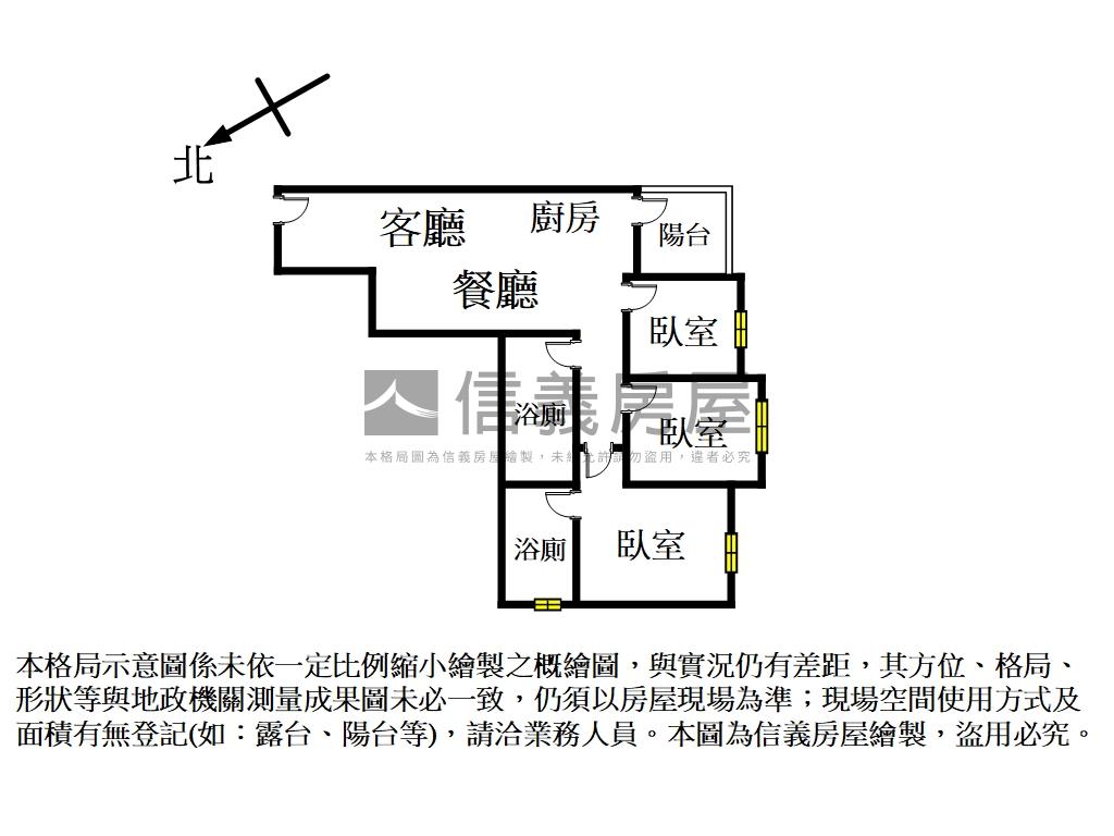 快樂理享成三房車位房屋室內格局與周邊環境