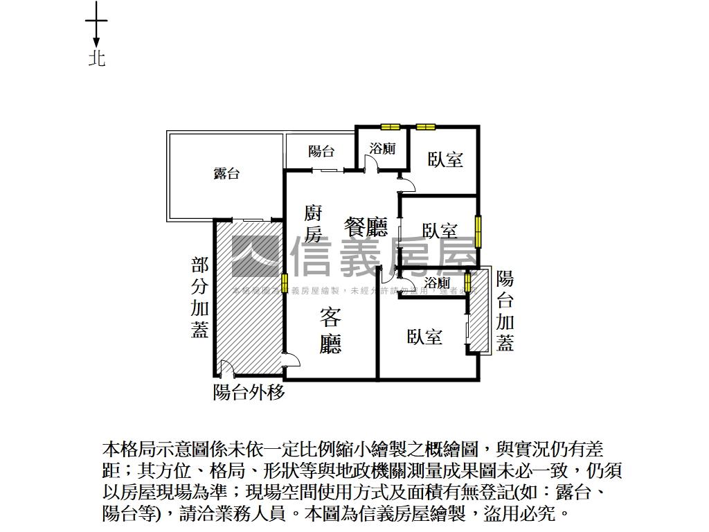 ＬＭ佳楓｜露臺大三房平車房屋室內格局與周邊環境