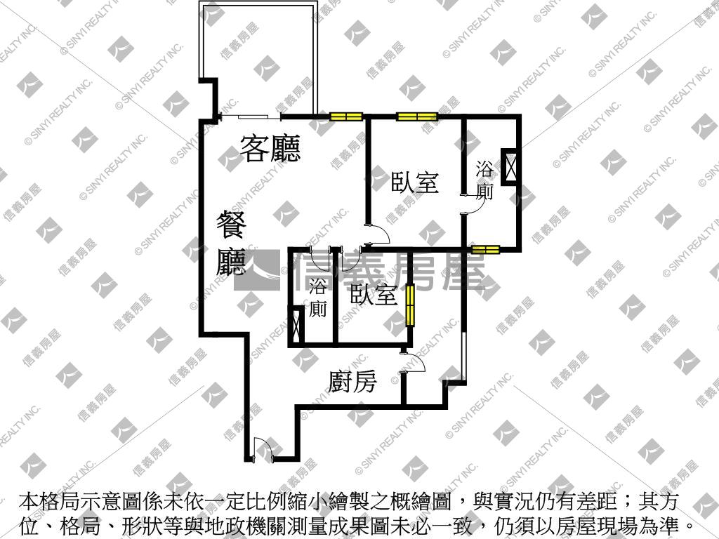 希望之星Ａ１棟１２樓房屋室內格局與周邊環境