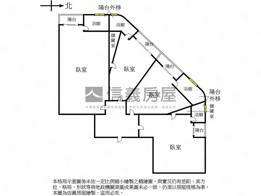 投報佳，中國醫電梯４套房屋室內格局與周邊環境