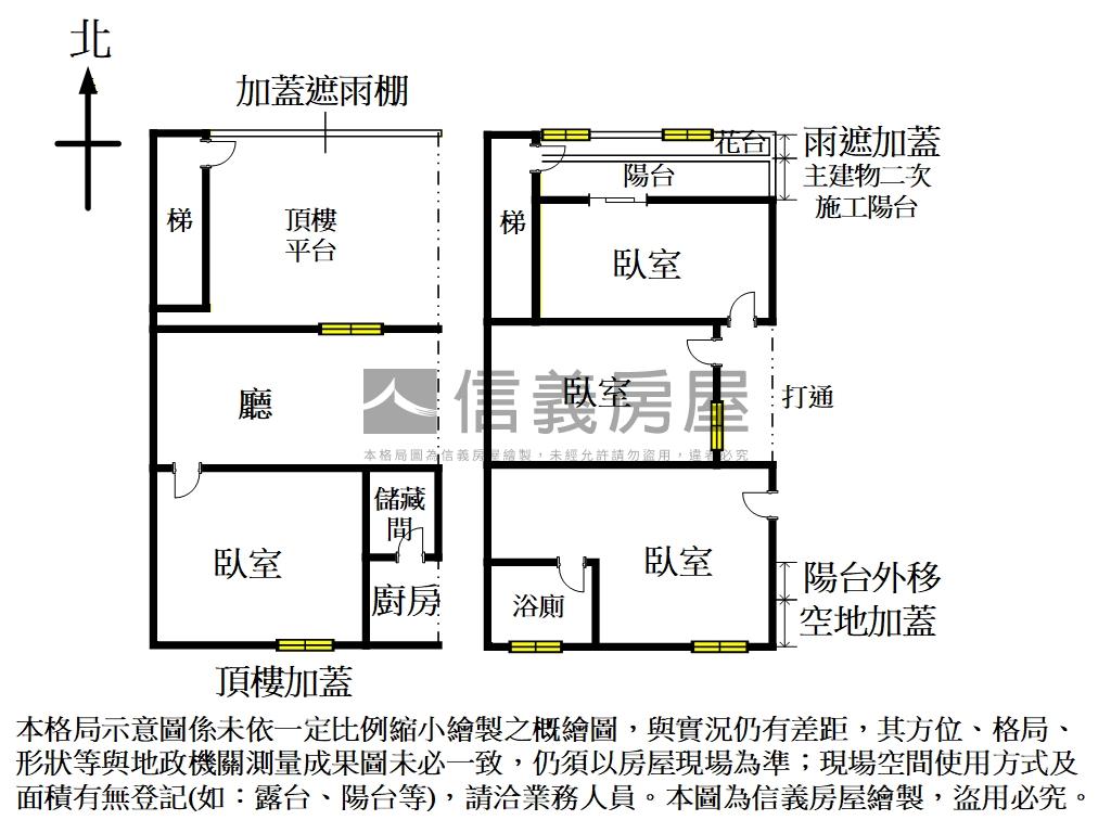 捷運頂加低總價大空間Ａ房屋室內格局與周邊環境
