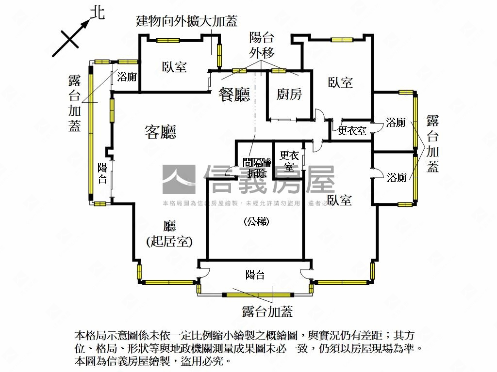 龍躍千禧頂層厝王房屋室內格局與周邊環境