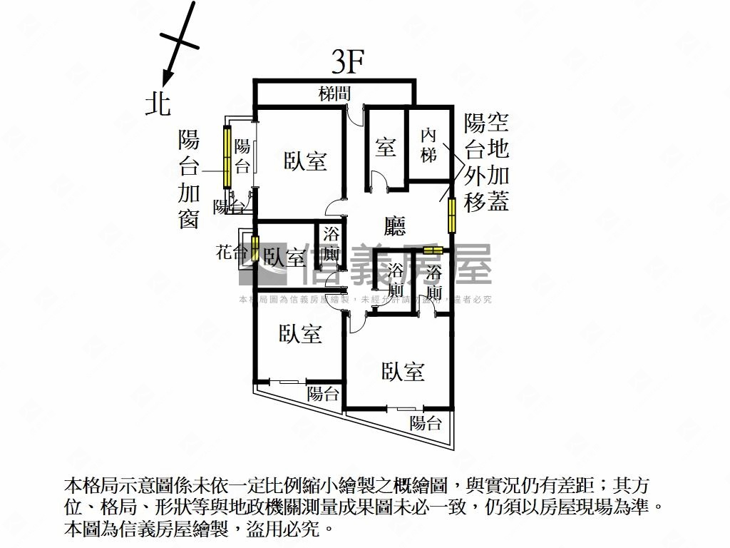 中山二路華廈３Ｆ房屋室內格局與周邊環境