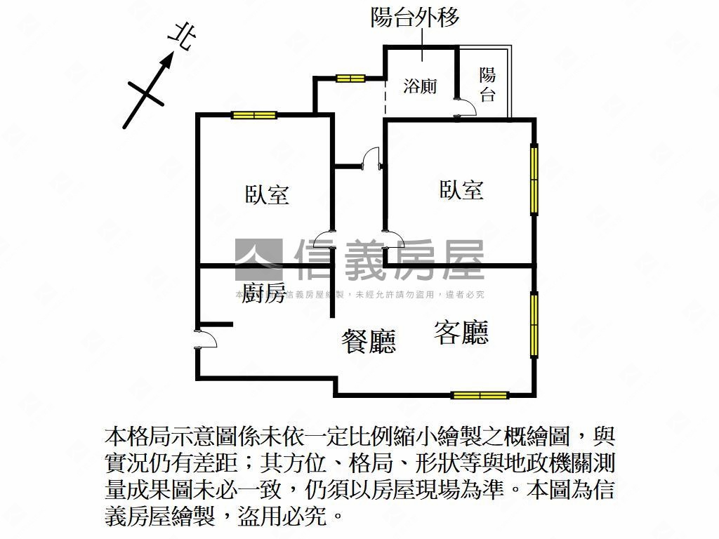 稀有市區面樹梢採光兩房房屋室內格局與周邊環境