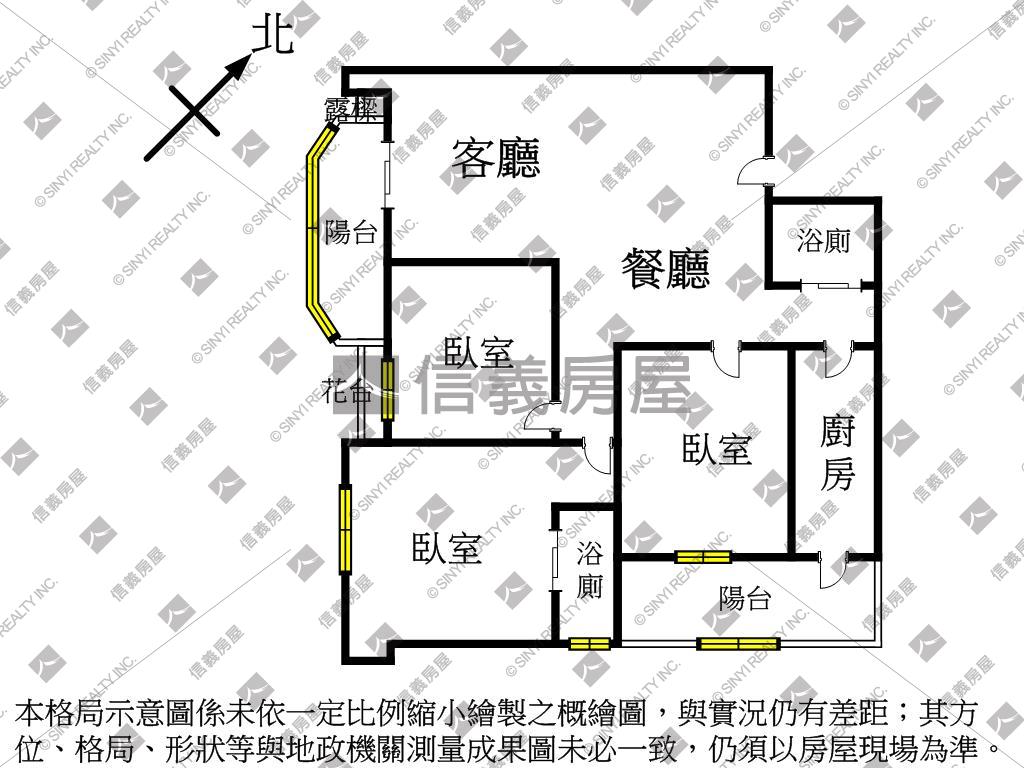 公園捷運三房車位房屋室內格局與周邊環境