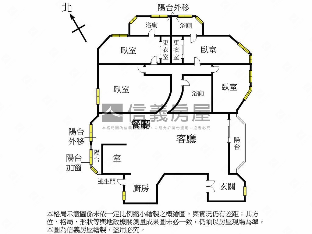 專任天母慈苑陽光四房房屋室內格局與周邊環境