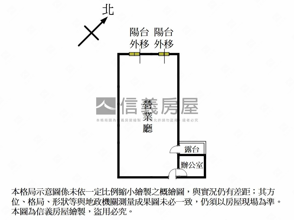 信義安和綠蔭２Ｆ店辦房屋室內格局與周邊環境