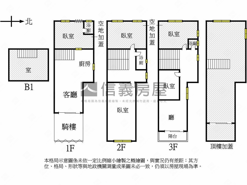 王生明路上騎樓透店房屋室內格局與周邊環境