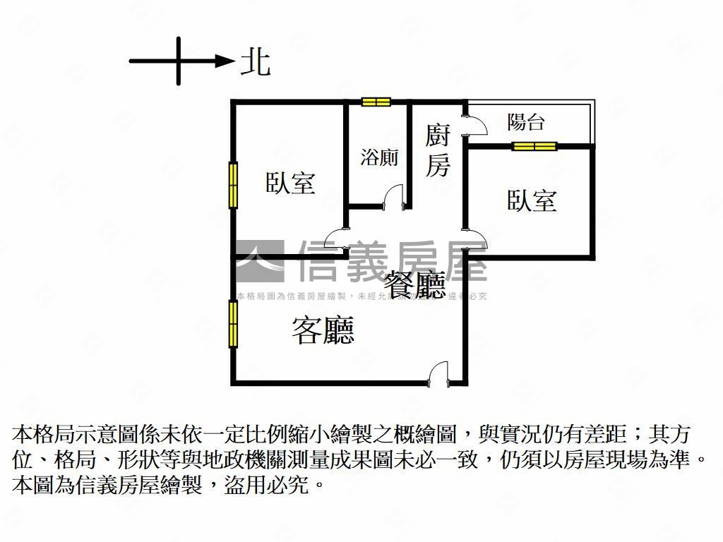 農十六高樓景觀稀有兩房房屋室內格局與周邊環境
