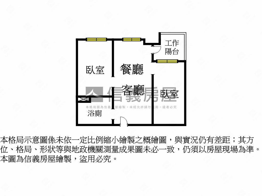 大同莊園三期美２房房屋室內格局與周邊環境