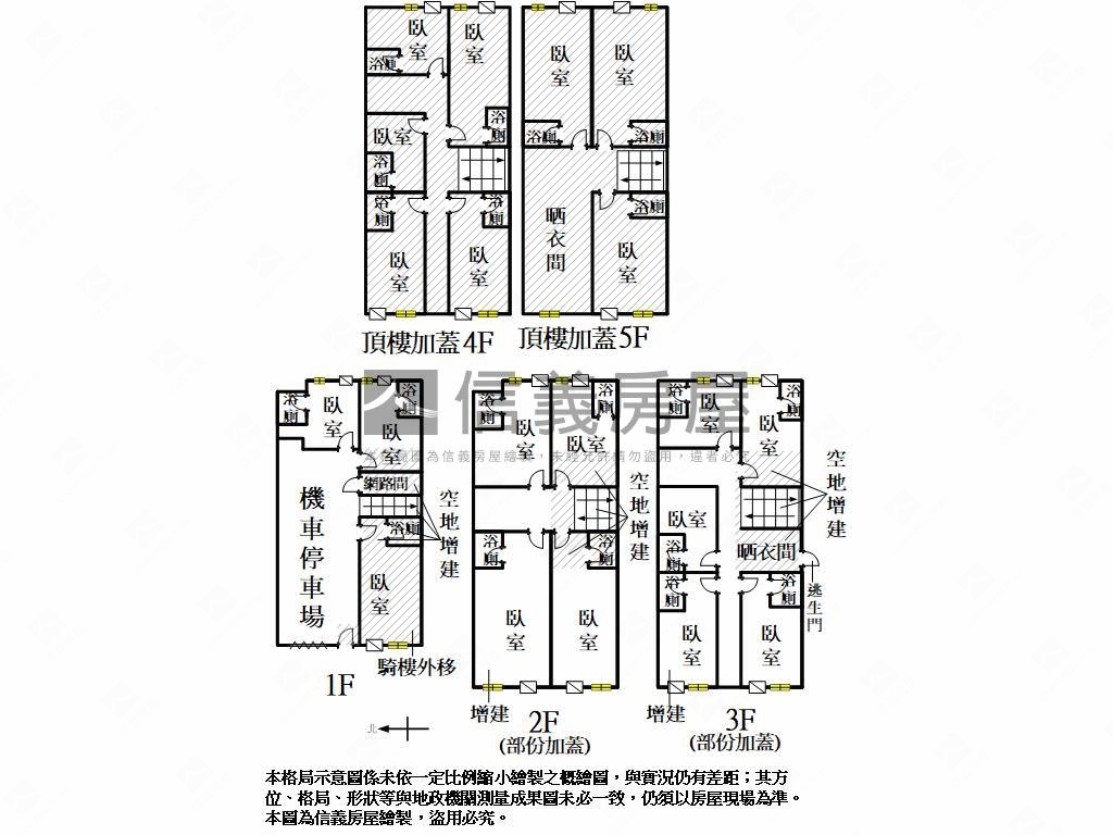 幸福川旁面寬收租美透天房屋室內格局與周邊環境