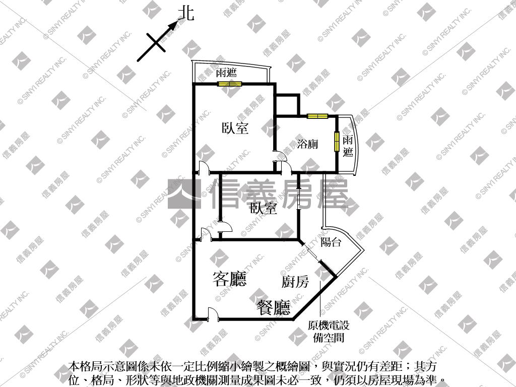 美妝香榭兩房房屋室內格局與周邊環境