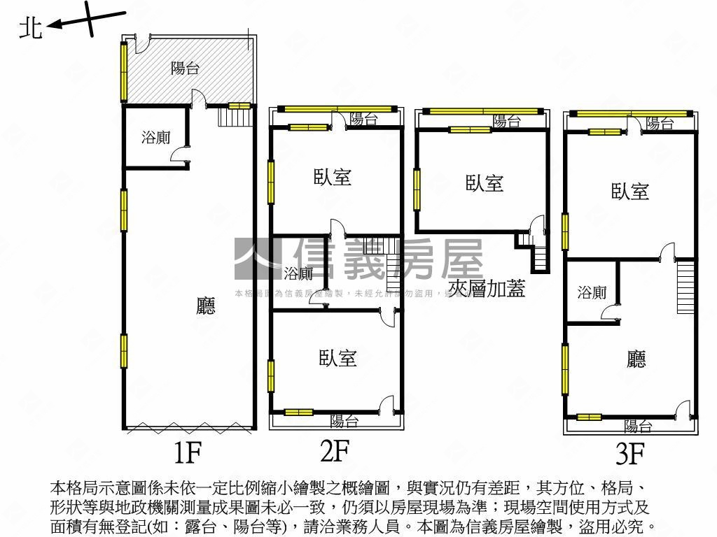 建工新民活巷角窗透天房屋室內格局與周邊環境