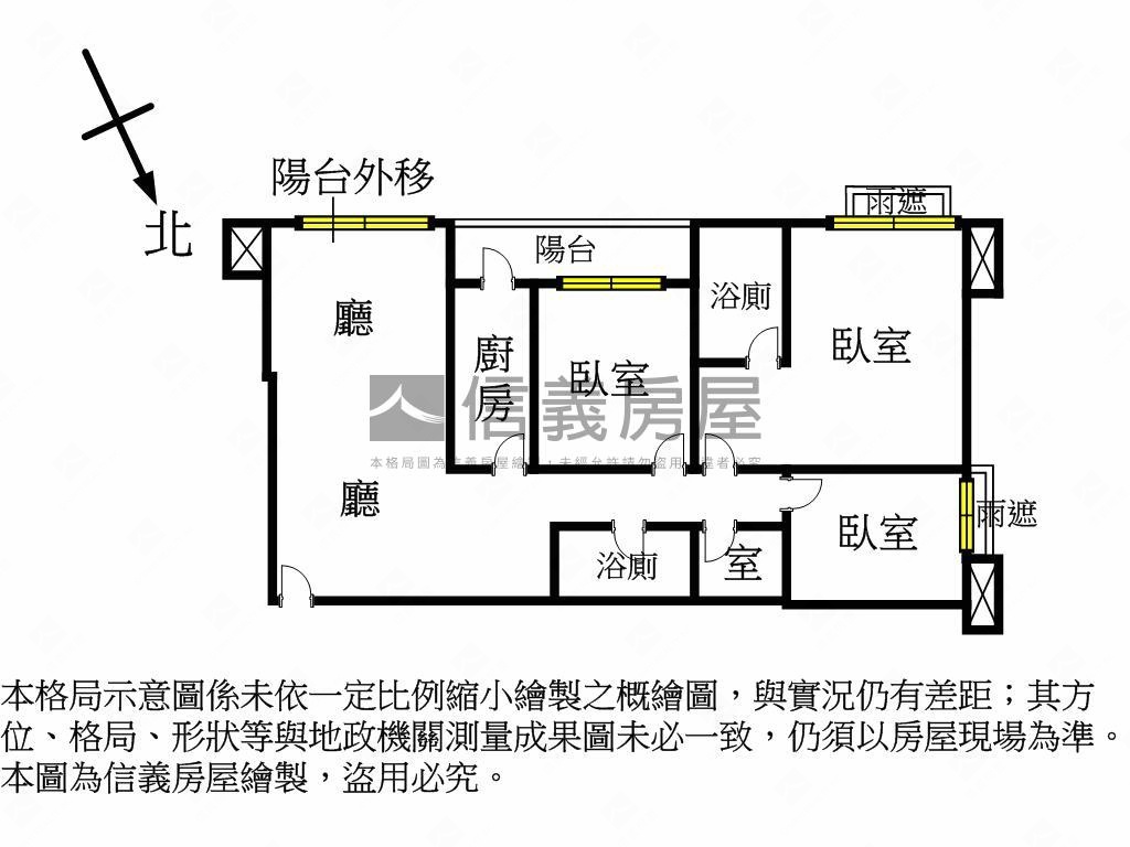 交通強低公設㊣電梯３房房屋室內格局與周邊環境