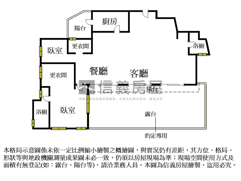 森中央稀有頂樓露臺戶房屋室內格局與周邊環境
