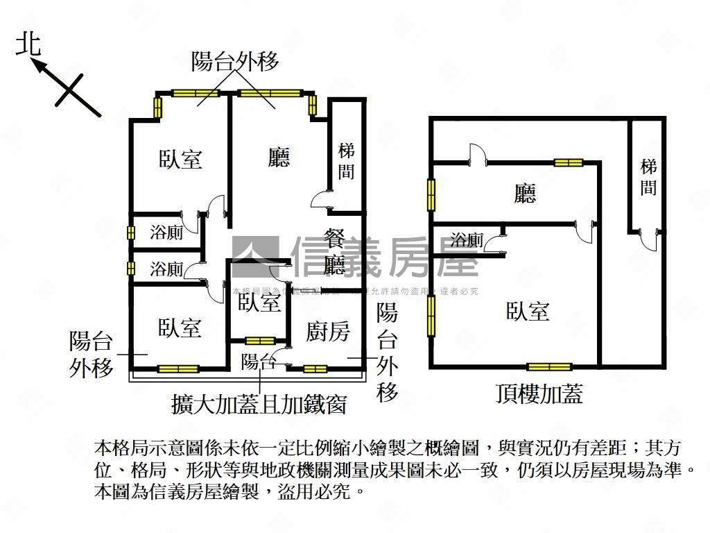 信義路邊間舒適耀眼房屋室內格局與周邊環境