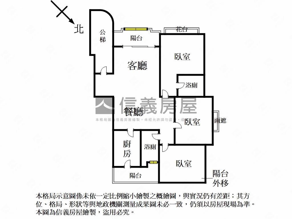 台北巨星三房車位房屋室內格局與周邊環境