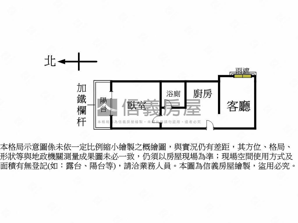上閤築１房１廳稀有釋出房屋室內格局與周邊環境
