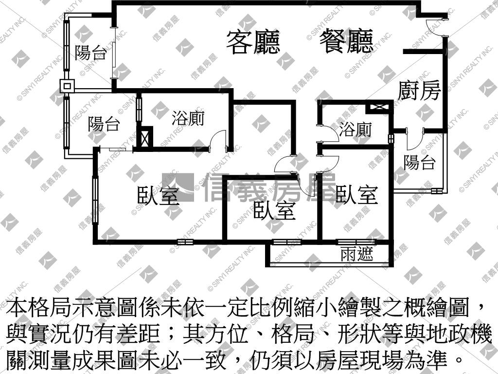 水律川Ｂ１棟１６樓房屋室內格局與周邊環境