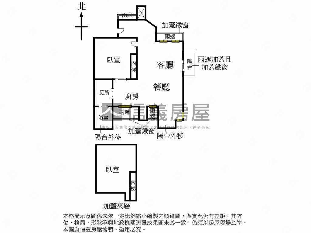 低總敦北捷運挑高景觀房屋室內格局與周邊環境