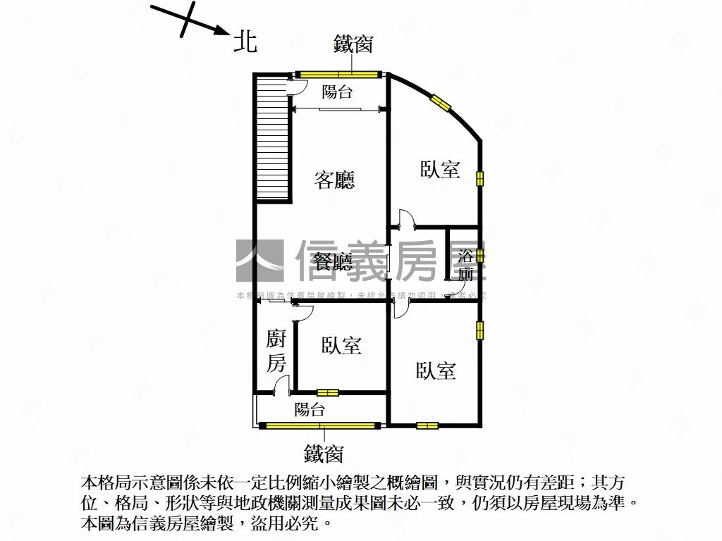 家在成功路上的三房房屋室內格局與周邊環境