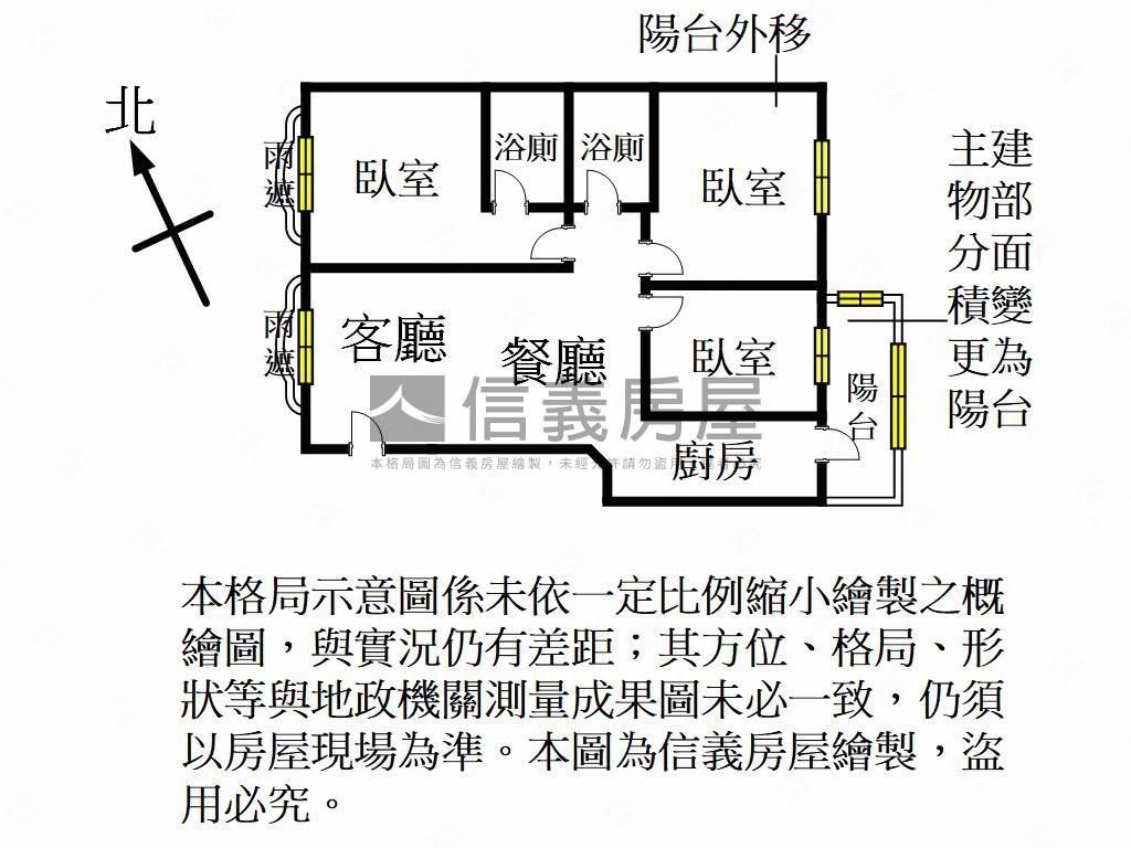 捷運Ａ１７對面３房房屋室內格局與周邊環境
