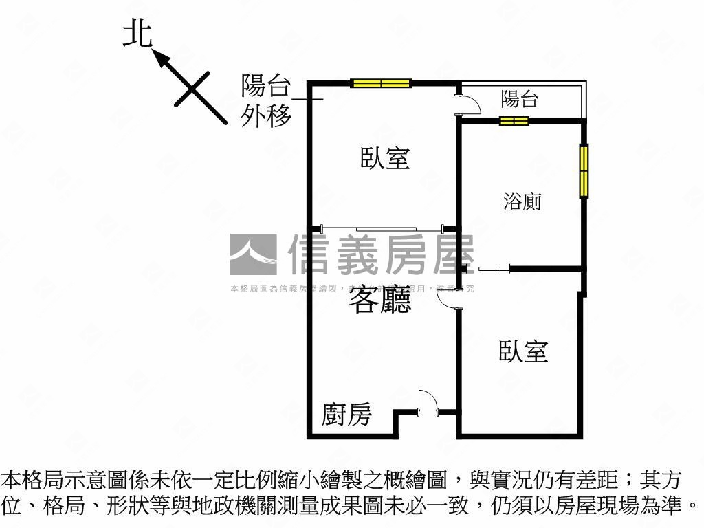 七期新市政兩房裝潢戶房屋室內格局與周邊環境