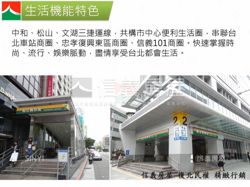 松江南京住辦大樓有２車位房屋室內格局與周邊環境