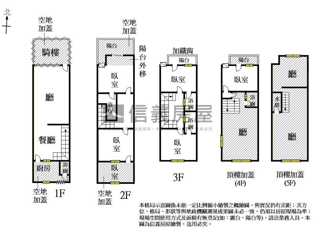 新興路醒目店住透天房屋室內格局與周邊環境