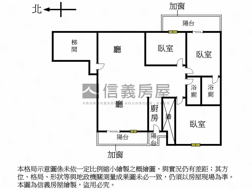 近新平國小三房美屋房屋室內格局與周邊環境