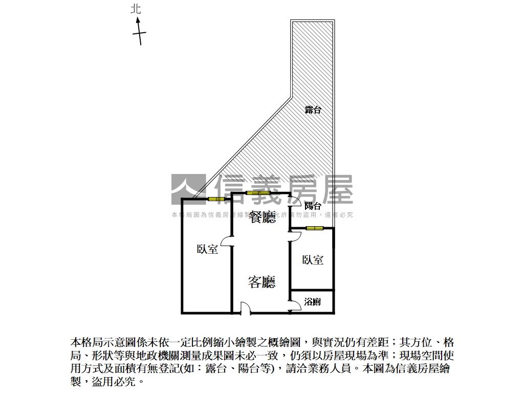 潤隆稀有露台質感兩房車位房屋室內格局與周邊環境